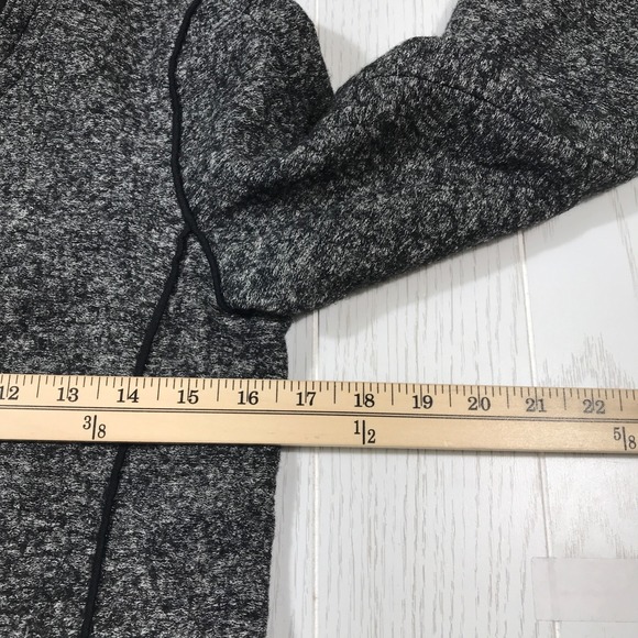 Loft Wool Blend Jacket Women 2 Gray Button Snap Round Neck Cropped Classic - Picture 6 of 12